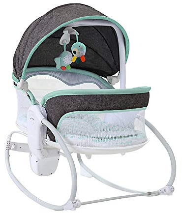 Vannetgo 3-in-1 Baby Bouncers, Can sit and Lie Down, Brilliant Bouncer,Rocking Bouncer, Soothing Vibration, 3rd Gear Adjustment, Suitable for Babies Boys/Babies Girls/Newborns Baby