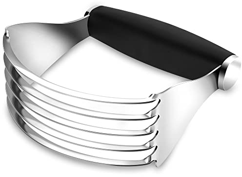 Large Pastry Cutter For Baking Durable Pastry Blender Dough Cutter Black