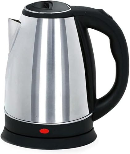 SQUADO Bollitore Elettrico In Acciaio 1500W Scalda Bevande 2L Acqua Tisane Te