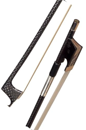 Professioneller Geigenbogen Violinbogen aus Kohlefaser professioneller Violinbogen Bratschenbogen(Violin Carbon Fiber Bow 1/8)