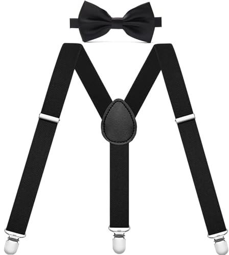 Gekamoyue Tirantes Hombre, Tirantes para Pantalones Hombre Ajustables con Clips Extra Fuerte, Accesorio Traje Hombre, Estilo X, para Tallas Grandes Unisex