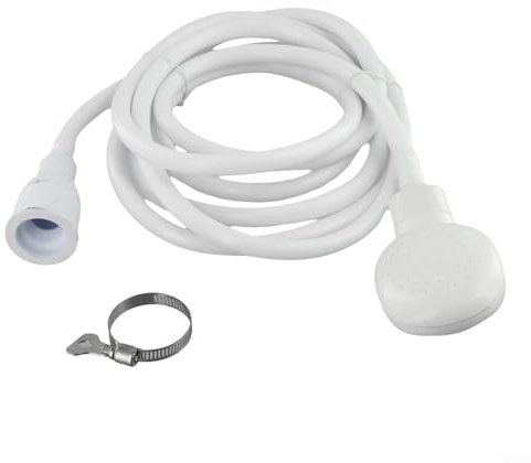 Manguera de ducha portátil de conexión rápida con cabezal de ducha de grifo único, conector de grifo de goma se adapta a grifos estándar de bañera y lavabo, adaptador de grifo de bañera para grifo de