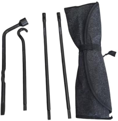 Folpus Kit d'outils pour Roue de Secours : clé à écrous de Roue, Outil Pratique pour Le démontage de avec Sac de Rangement.