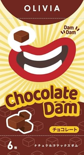 Olivia Chocolate Scent - Confezione da 6 diga dentale in lattice
