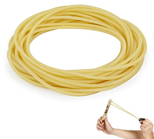 Tubo in Lattice Elastico da 10 m Elastico Fionda in Lattice Naturale Gomma Elastica Della Fionda Dell'elastico, Fionda in Gomma per Esercizi di Trazione Yoga