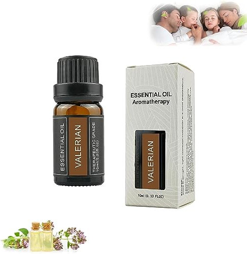 Huile essentielle de valériane Leise, 10 ml d'huile essentielle de racine de valériane Leise, huile essentielle naturelle de racine de valériane pure pour aider au sommeil (1 PCS)
