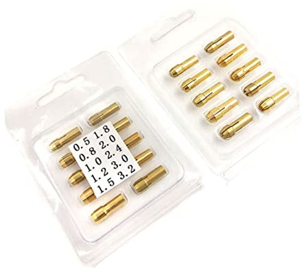 Housoutil 20 Pièces Mandrin De Rechange Pince De Foret Mini-mandrin Micro Forets Mèches De Perceuse à Colonne Accessoires De Perceuse à Colonne Outil Rotatif Stylo De Gravure 3d Clé