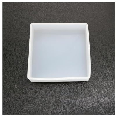Uteruik Stampo quadrato in resina siliconica, stampi per colata in resina epossidica, per realizzare decorazioni artigianali in resina, 10 x 10 cm