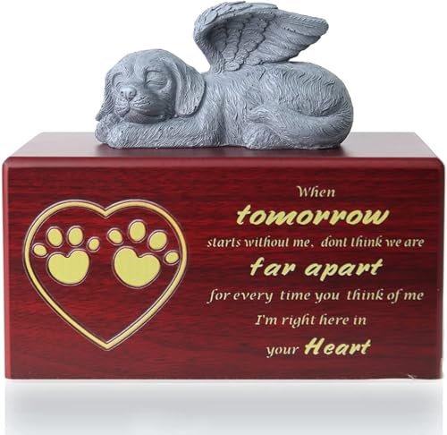 Urnas personalizadas para cenizas de perros, caja para cenizas de perro, urnas conmemorativas para mascotas, urnas de recuerdo de madera, urnas conmemorativas funerarias de madera para mascotas, urna