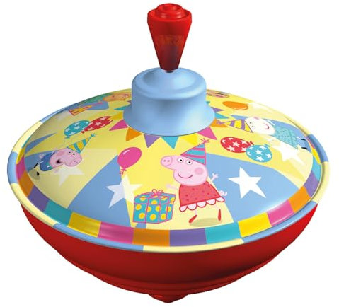 LENA® Brummkreisel 13 cm Peppa Pig – Ø 13 cm, für Kinder ab 18 Monaten, lose im Beutel
