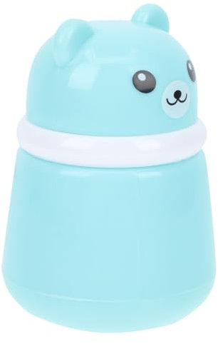 ibasenice Talkumpuderdose Cartoon Bär Mit Puderquaste Leere Kosmetik Puderbox Aus Kunststoff Blau Tragbar Für Kinder Und Erwachsene Sicherer Deckel Für Outdoor Und Reisen