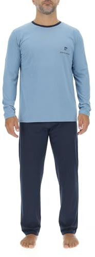 Pierre Cardin Underwear Homme Pca/1/Enl/225 Ensemble De Pijama, Bleu Clair/Bleu Marine, M EU