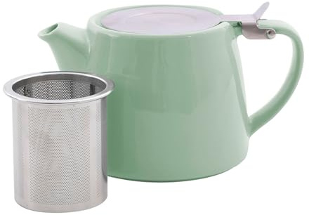 Point-Virgule - Tetera con infusor de té, 500 ml, color verde salvia mate