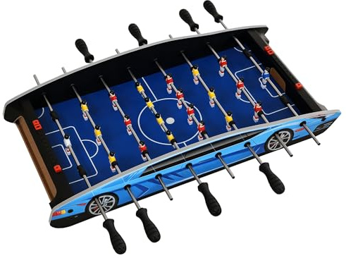 HOMCOM 29 Inch Mini Tabletop Football Foosball Gaming Table Play Fun Game 74.5L x 36.1W x 12H CM