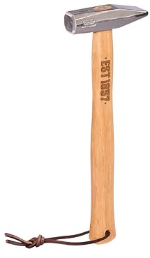 PICARD Martillo de cerrajero EST.1857, 500 g, el martillo para ti, martillo forjado con mango de nogal encerado, pista y aleta de precisión, martillo de cerrajero artesanal de 500 g