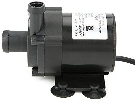 FTVOGUE Bomba sin Escobillas de 12 V CC, Mini Bomba de bajo Ruido para Acuario y Fuente, Fácil de Instalar con Caudal de 580 L/H y Larga Vida útil