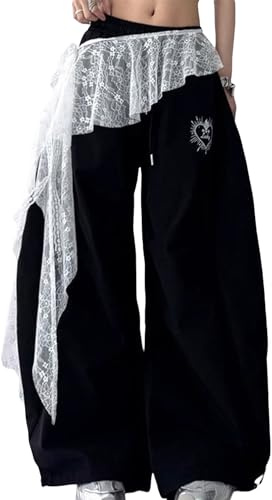 Acrawnni Women Lace Skirt Y2k Skirt Hip Scarf Belt Tie Side Sheer Lace Wrap Skirt