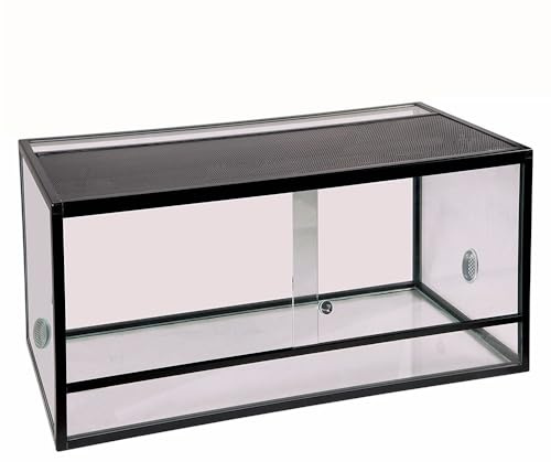 Reptiles Planet - Terrarium Aluminium Elegance - Noir - 100 x 45 x 50 cm