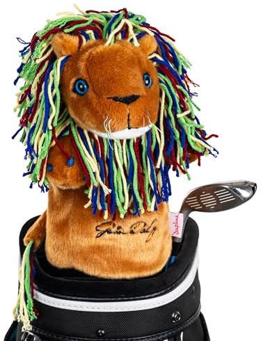 Daphne’s John Daly Lion Driver Headcover Premium Driver Headcovers Funny Golf Club Covers Stylish Protection for Your Clubs Men's Golf Gear Driver Headcover for Men and Women