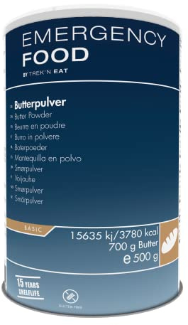 Katadyn Emergency Food Butterpulver, Notvorrat beim Campen, Trekking, etc. - 1x 500g Dose