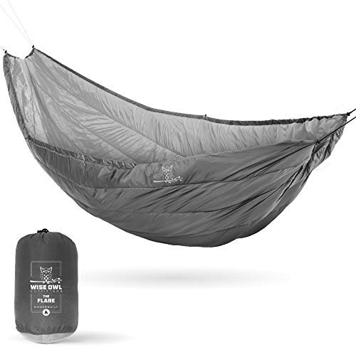 Wise Owl Outfitters Hammock Underquilt – Insulated Camping Quilt for Warm Sleeping – Fits Under Hammocks – Ultralight, Water-Resistant & Packable