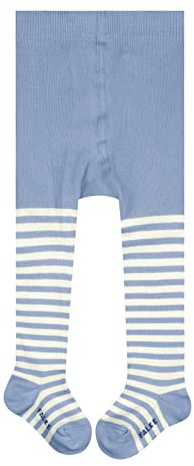 FALKE Stripe B Ti cotone fantasia 1 pezzo, Collant Unisex Bimbi, Blu Crystal Blue 6290, 80-92