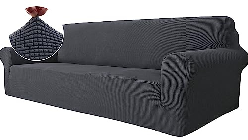 Ystyle Funda Sofa 4 Plazas, Fundas Sofa Elasticas, Gris