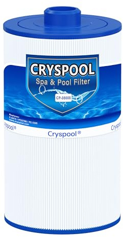 Cryspool® 08008 Filter Compatible with PCS75N, Maax Spas, 100594, C-8475, FC-3320, 75 Sq. Ft Spa Filter Cartridge, 1 Pack