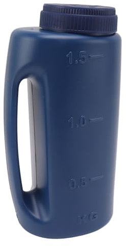 Hand-Düngerstreuer, Verstellbares Loch, Handstreuer, Streuer, Hand-Grassamenstreuer für Samen, Salz, Dünger (BLUE)