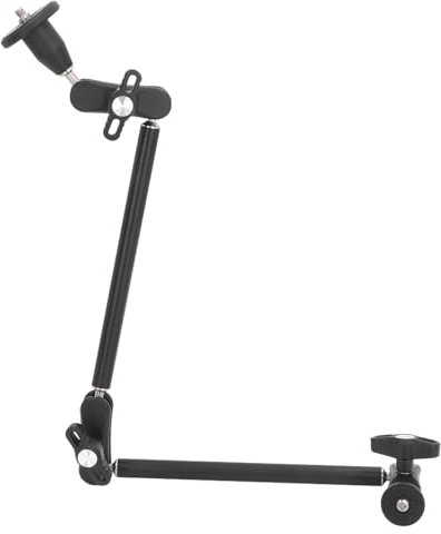 Bewinner Braccio Magico con Attrito Articolato Regolabile da 22 Pollici, Supporto per Morsetto Super Fotocamera, Morsetto Super per Braccio Rotante Magico con Vite Filettata da 1/4