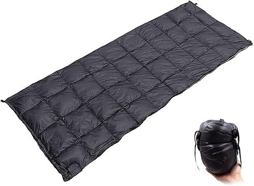 GeRRiT Schlafsack, warmer Daunenschlafsack, Camping, Daunenschlafsack, Outdoor, wasserabweisend, ultraleicht, 90 % Entendaunen für den Außenbereich