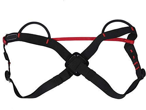 POENVFPO Climbing Chest Harness, Adjustable Safety Shoulder Strap Gear for Outdoor Rock Climbing