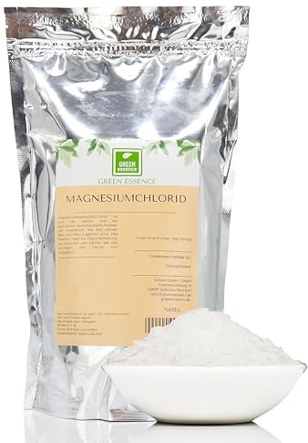 Copos de cloruro de magnesio de la esencia verde, copos de magnesio, cristales de magnesio, copos de cloruro de magnesio, copos de baño de magnesio, sal para el baño de pies, aditivo natural para el