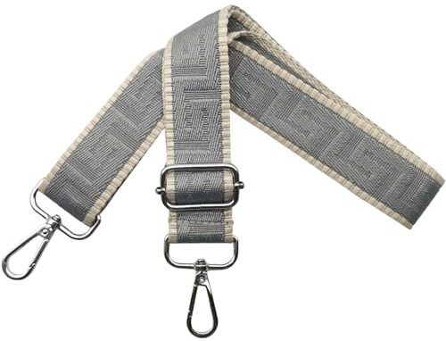 Axelrem för väska väskremmar för ombyte, justerbar väskrem bred 3,8 cm med silver karbinhake – fickband axelrem bärrem för handväskor dam, färgglad, K
