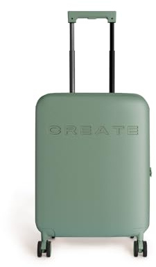 CREATE / Luggage Studio Foldable/Maleta rígida Plegable de policarbonato Verde Sage / 37.5x24x54cm / Candado TSA, 4 Ruedas Dobles, Organizador, Mango telescópico, Materiales Resistentes y duraderos