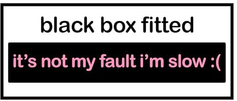 Rapid Revive - Black Box Car Sticker Self Adhesive Vinyl Window Sticker for Cars 144mm x 60mm Funny New Driver Decal