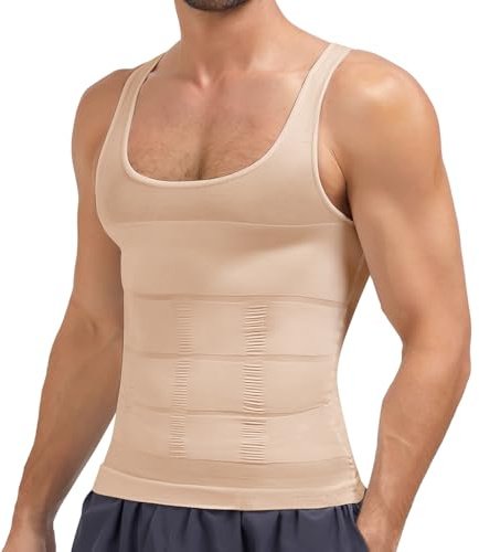 Ellareese Shapewear Débardeur gainant gainant pour le corps, gilet amincissant, gilet de compression beige