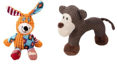 Juguete para masticar de peluche de flores para perros con squeaker para cachorros y razas pequeñas, juguete interactivo contra la destrucción