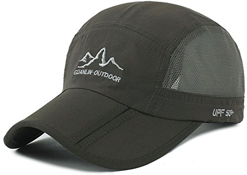 Estwell Baseball Cap, Basecap Herren Damen Baseball Kappen Baseballmütze Faltbarer Verstellbar Baseballkappe für Draussen, Sport und Reisen (A-Armee grün)