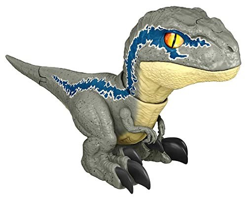 Jurassic World GWY55 - „Dominion: Ein neues Zeitalter“ Rowdy Roars Beta Mirror Dino, interaktives elektronisches Dinosaurier Spielzeug mit Kaubewegung & Geräuschen auf Berührung, ab 4 Jahren