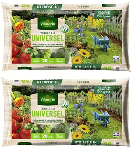Multitanks Lot de 2 Sacs de Terreau Universel 20L Soit 40L