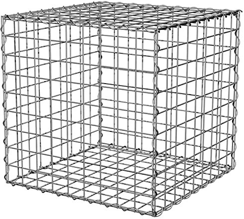 Suregreen Gabion Baskets Cages Galvanised Wire Mesh | Extra Strong 8 Gauge Wire | Multiple Sizes | 75mm x 75mm Holes (2.025m x 525mm x 525mm)