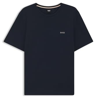 BOSS T-Shirt en Coton Stretch À Logo Brodé