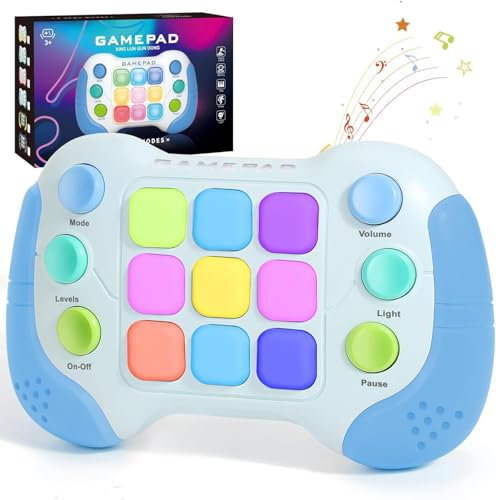 YouJabz Console di Gioco Portatile, Quick Push Gioco Fidget Toys per Bambini Adulti, Pop Game Gioco Elettronico Antistress Giocattoli Regali per Bambini, Pop Elettronico Giochi Sensoriali Autismo