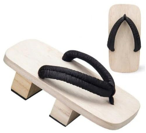 HiyyFloy Zapatilla Japonesa Geta De Verano, Zuecos De Madera, Sandalias con Plataforma De Fondo Grueso, Chanclas Japonesas Tradicionales De Tacón Alto con Suela Ancha De Dos Dientes