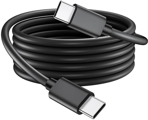 Câble USB C à C de 1.8M pour HP Chromebook pour Lenovo Portable,65W Câble Chargeur USB C Ordinateur Portable pour Thinkpad/Acer/Yoga/Dell/Asus Chromebook/Samsung/Google Tablets pour Huawei Matebook