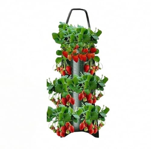 Vertical Garden Planter, Hanging Grow Bag for Strawberries, Tomatoes and Herbs, Green, 8 pockets