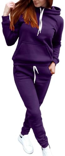 Combinaison de sport pour femme d'hiver complète de jogging complet ensemble 2 pièces sweat à capuche et pantalon de sport complet élégant molletonné survêtement sport sport Y2k automne hiver