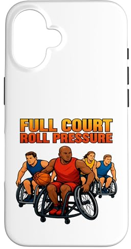 Jeux de Sport adaptatifs de Basket-Ball en Fauteuil Roulant Coque pour iPhone 16