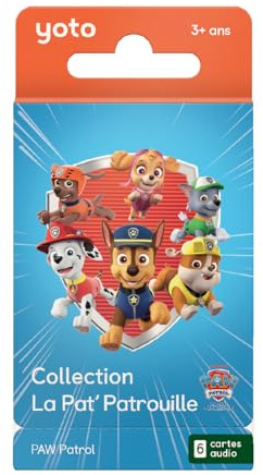 Yoto - Pack Collection La Pat' Patrouille - 6 Cartes Audio pour Enfant en français à écouter sur conteuse veilleuse et boîte à Histoires Player et Mini, Contenu éducatif 4 à 6 Ans